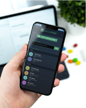 Texitmeet App on a smartphone
